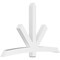 Ekena Millwork Alberta Architectural Grade PVC Gable Bracket, 96"W x 60"H x 6"D x 6"F, 15/12 Pitch GBP096X60X0606ALB00 - alternate 1